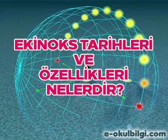 Ekinoks tarihleri nelerdir? Ekinoks tarihlerinin özellikleri nelerdir?