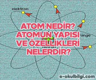 Atom nedir? Atomun yapısı ve özellikleri nelerdir?
