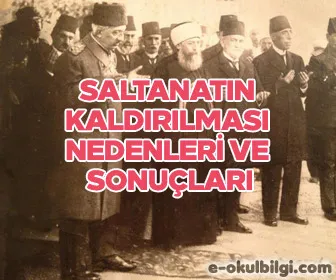 Saltanatın kaldırılması nedenleri ve sonuçları