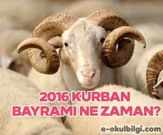 2016 Kurban bayramı ne zaman? Bayram tatili kaç gün?