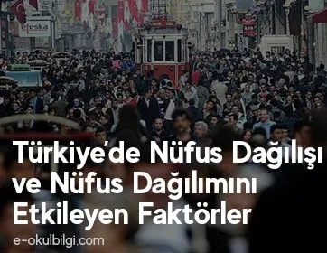 Türkiye’de Nüfus Dağılışı ve Nüfus Dağılımını Etkileyen Faktörler