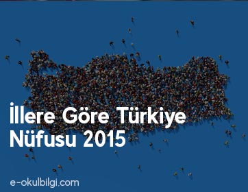 İllere Göre Türkiye Nüfusu 2015
